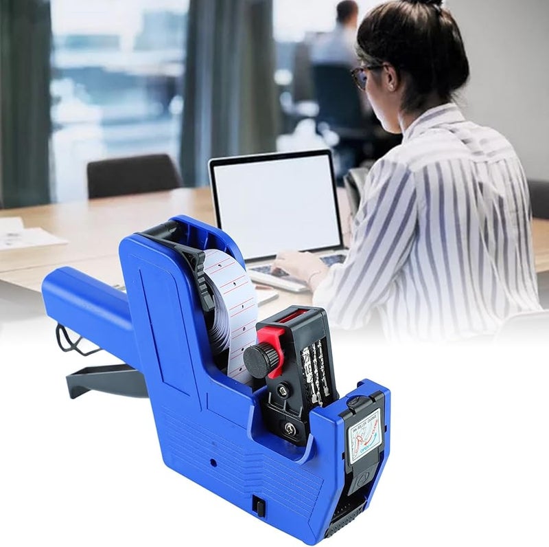 Pwshymi آلة صنع ملصقات الأسعار القابلة لإعادة الاستخدام 8 أرقام بلاستيكية لمحلات البقالة - Image 4